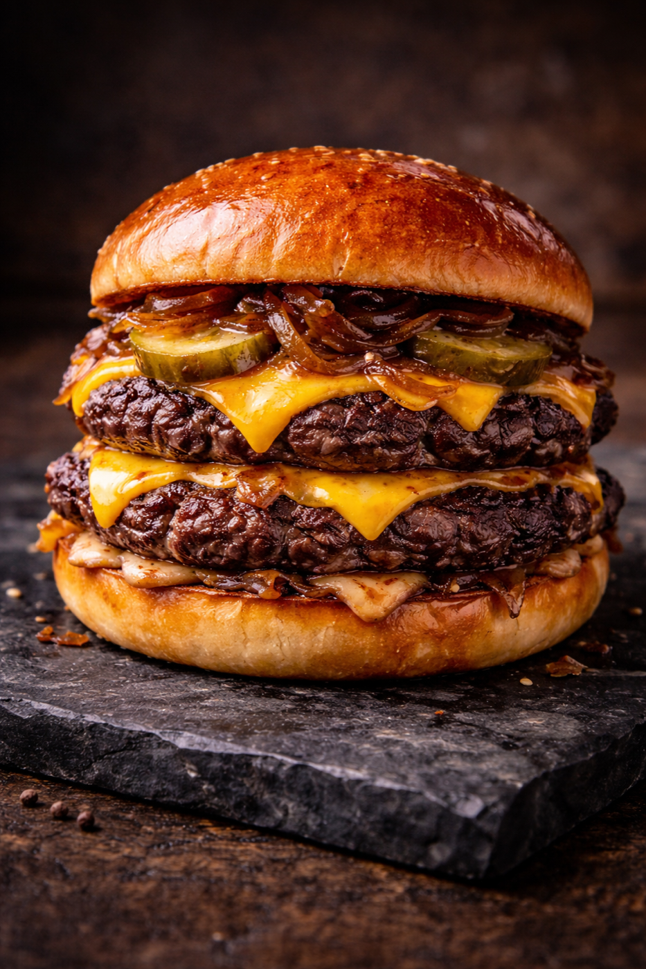 Burger crispy cu cartofi